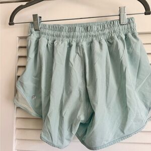 Light Blue lululemon hotty hot shorts